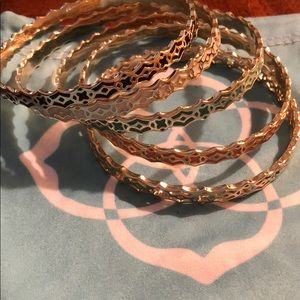 Kendra Scott enamel set of 5 bangles